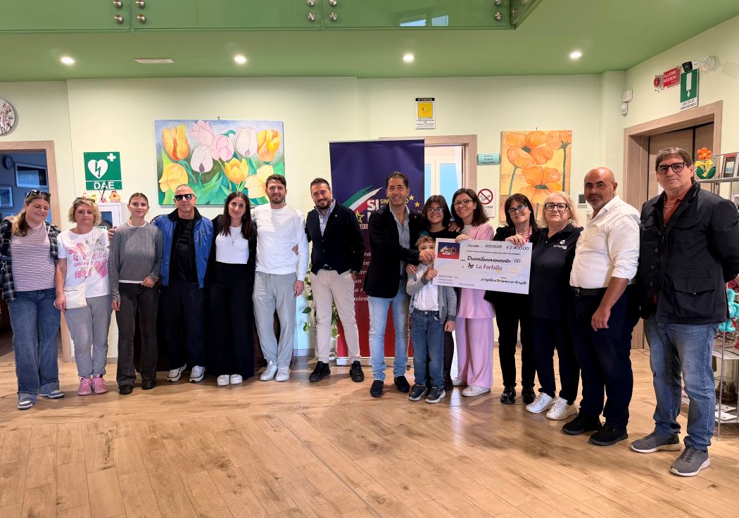 GROSSETO: IL SIM CARABINIERI CONSEGNA ALL’ASSOCIAZIONE “LA FARFALLA” IL RICAVATO DEL 1° MEMORIAL “LGT.C.S. MASSIMO MULAS”